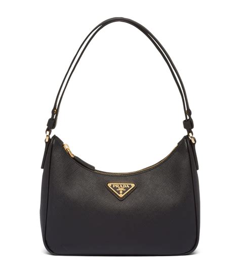 prada purse saffiano black|prada saffiano leather shoulder bags.